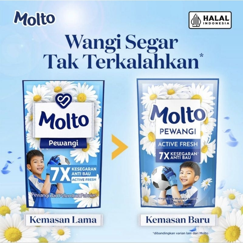 Molto Pelembut & Pewangi Pakaian Hijab Refill 765 ml