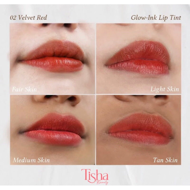Tisha Beauty Glow Ink Lip Stain – Melembabkan & 8hour Stain Transferproof 25ml