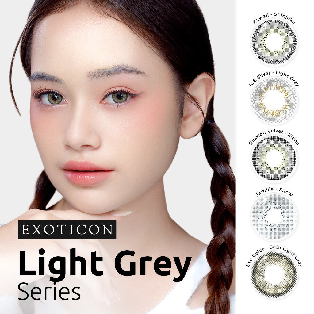 Exoticon Softlens - Light Grey Series | Softlens Wedding Made in Korea | Soflens Nyaman by Exoticon