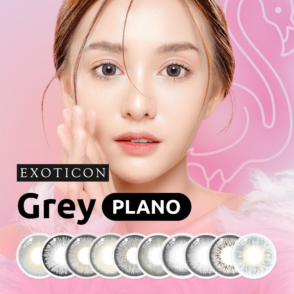 Exoticon Softlens Grey Series (Plano Only) Soflens Normal