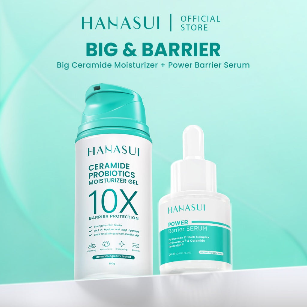 【BIG SIZE】Hanasui Ceramide Probiotics Moisturizer Gel 100ml - Pelembab Ringan Lembap Perbaiki Skin Barrier dan Mencerahkan