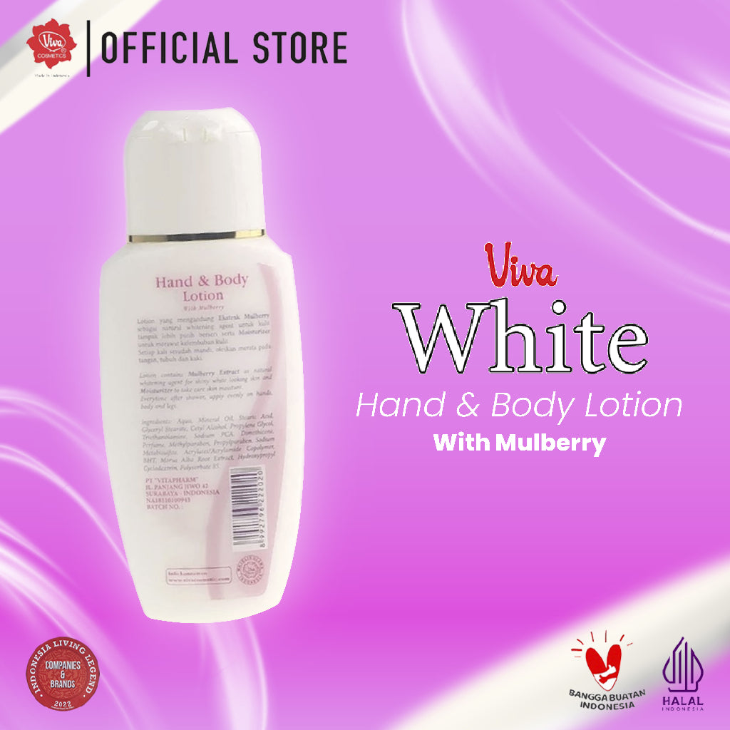 Viva White Hand & Body Lotion With Mulberry - 100 ml (WHITENING)