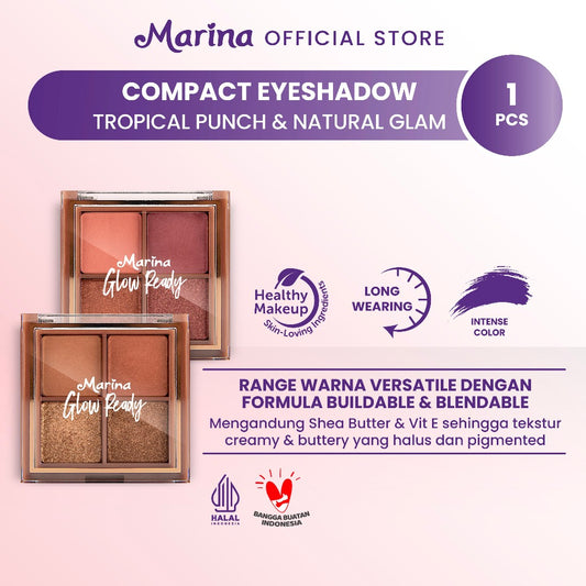 Marina Glow Ready Eyeshadow Palette - Exp : 08.2027