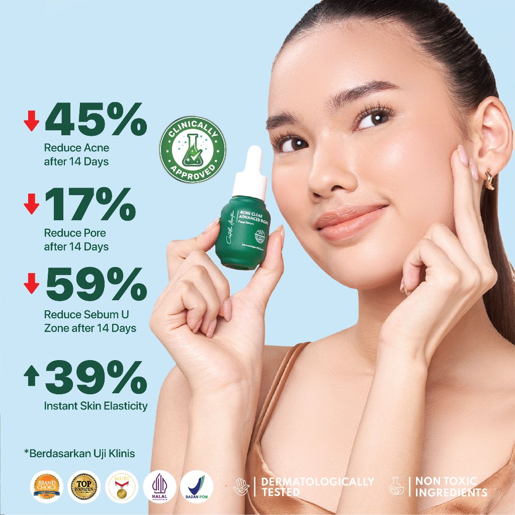 NPURE Anti Acne Serum / Serum Anti Jerawat / Kulit Berminyak / Serum Wajah Bebas Jerawat