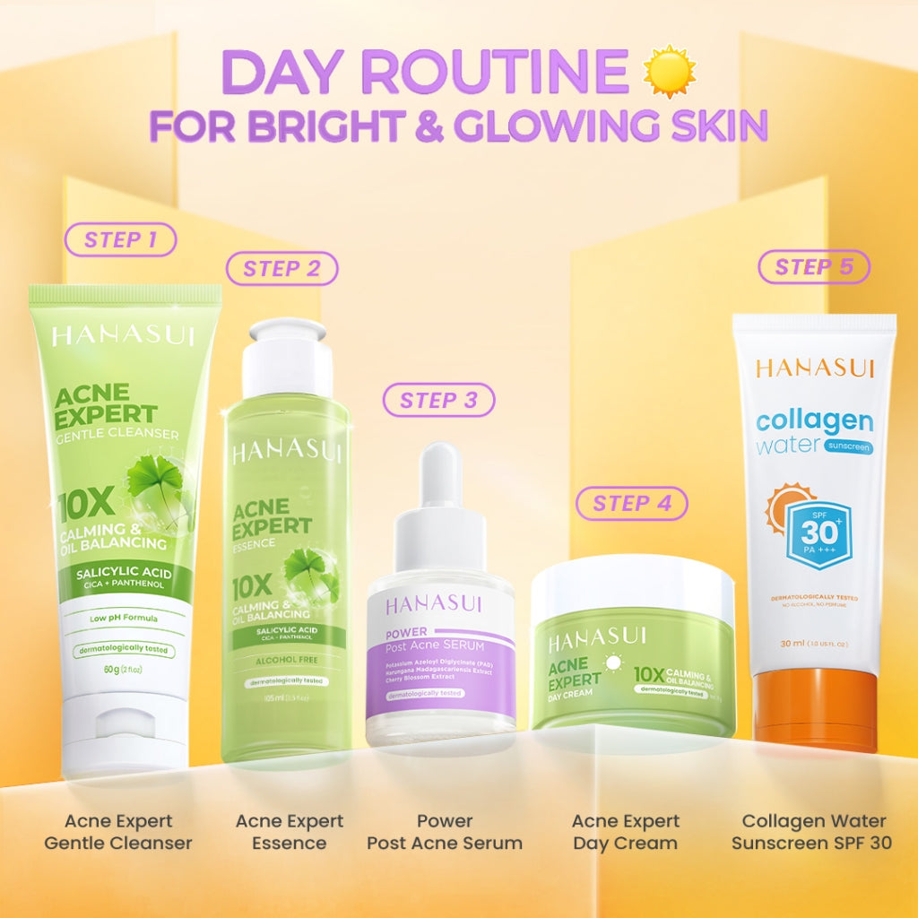 Hanasui Power Post Acne Serum - Pudarkan Bekas Jerawat PIE & PIH Mencerahkan dan Kurangi Kemerahan Cegah Jerawat Kembali