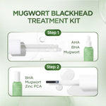 ACNAWAY Mugwort Blackhead Treatment Kit - Mugwort Pore Serum + Mugwort Blackhead Mask Serum Pori & Mask Treatment Komedo Membandel untuk Komedo & Pori Tersumbat