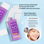 Implora Perfect Shield Gel Sunscreen SPF 30 PA+++ | Sunblock Wajah | Ringan | No White Cast