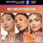MAYBELLINE OFFICIAL Sunkisser Liquid Blush 5.4mL Instant Fresh Cheeks Glow Matte Cream Blush Liquid Blush Highlighter Blush On Cair Buildable Mudah Di Blend Pigmented Ringan Tahan Lama Tinted Serum