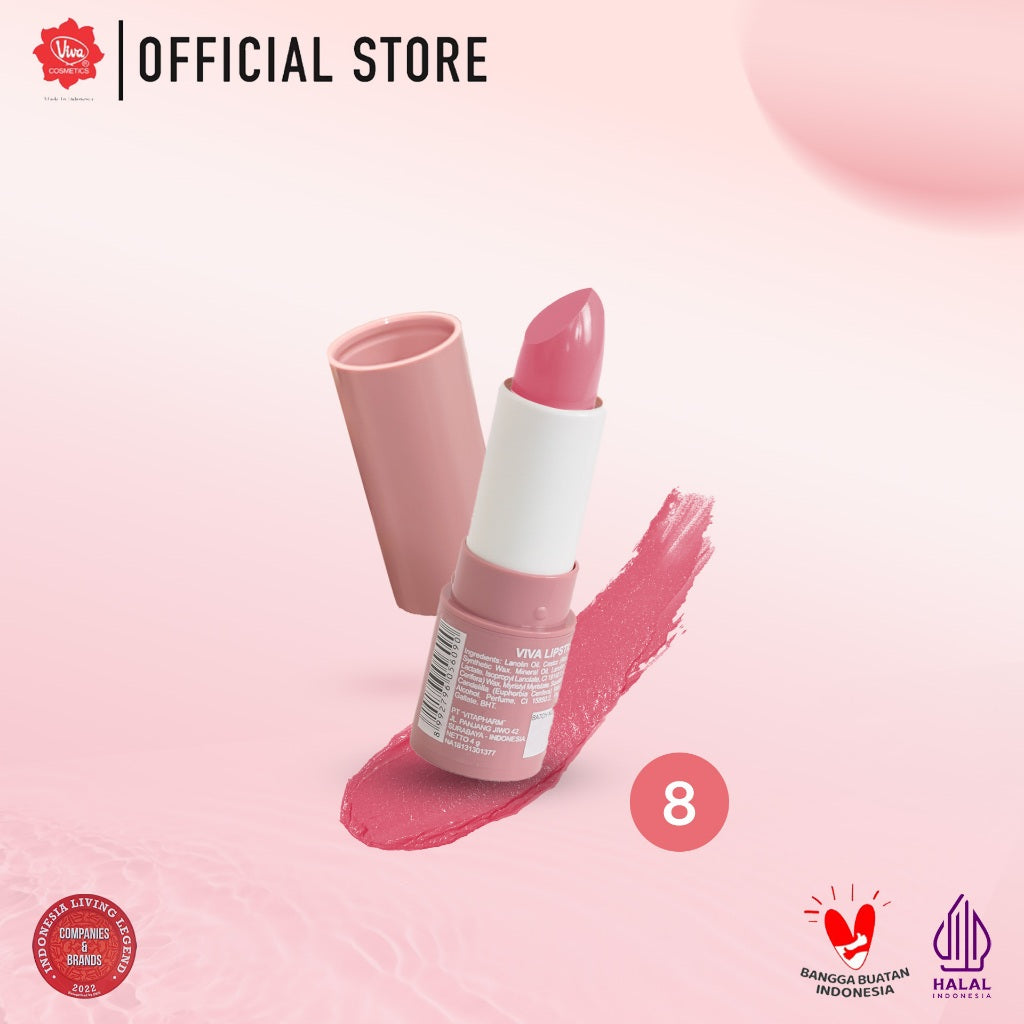 Viva Lipstick with Squalane & Mineral Oil (No. 01 - 20)