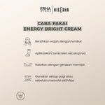 His Erha Energy Bright Cream 20g – Sunscreen Pelembap Wajah Pria untuk Mencerahkan Wajah Kusam, SPF 30/PA+++, Terlindungi dari Sinar UV, Verified by Dermatologist, Niacinamide, Moisturizing Agent, Anti Pollutant