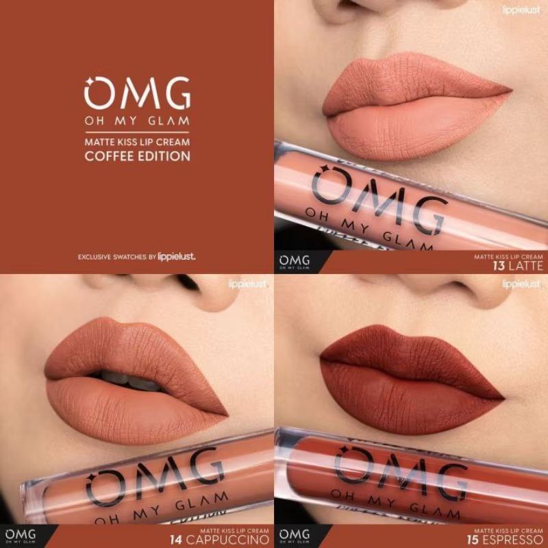 OMG OH MY GLAM MATTELAST LIP CREAM 2.9 G LIPSTICK  MATTE DENGAN WARNA INTENSE TAHAN LAMA & RINGAN