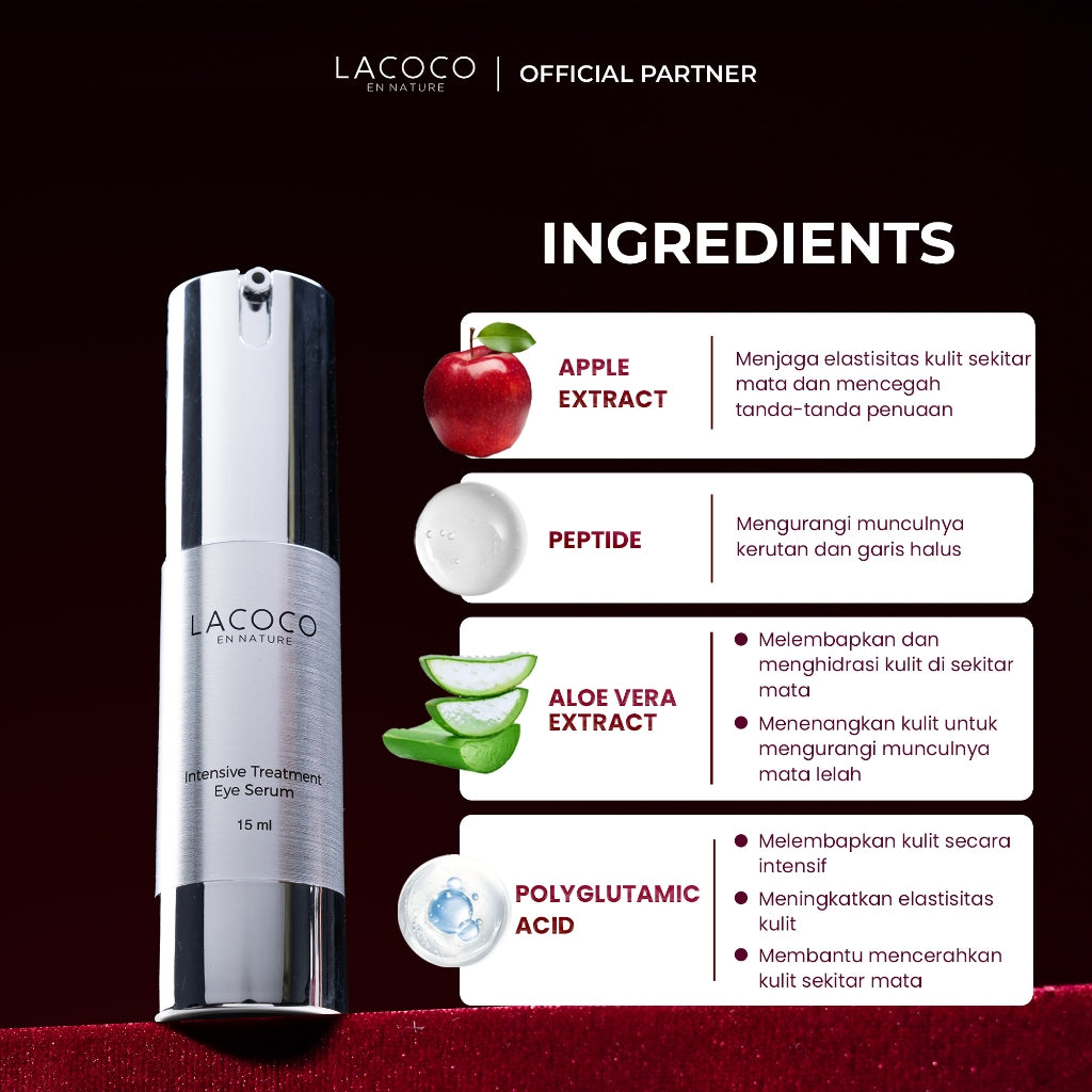 ⁠⁠[Abel Cantika's Picks] Lacoco Intensive Treatment Eye Serum Krim Mata Kerutan Garis Halus The Ori Imploring Beauty Skint