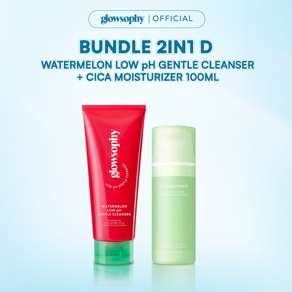 Glowsophy Bundle 2in1 Clean & Moist Duo - Gentle Cleanser + Moisturizer 100ml