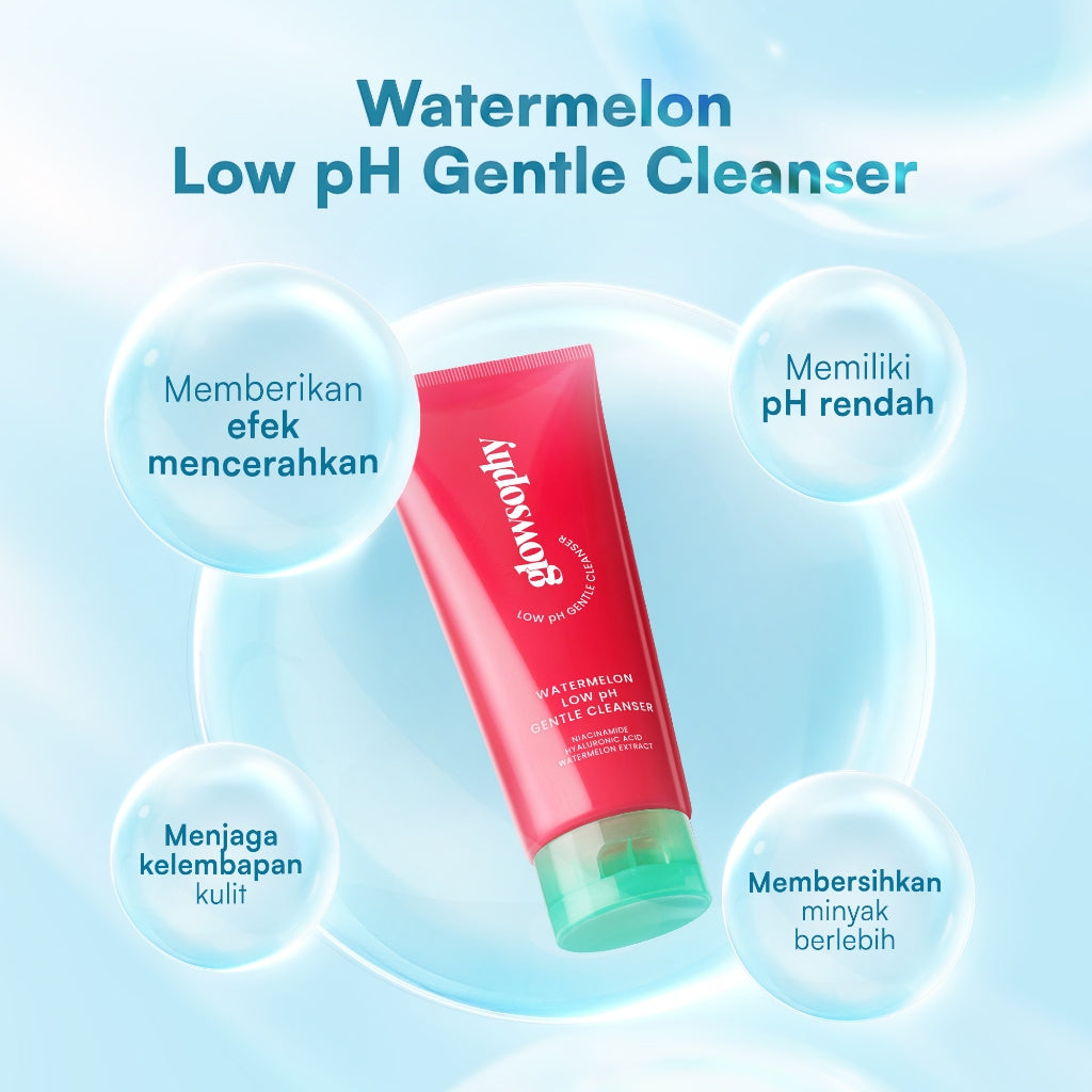 Glowsophy Bundle 2in1 Gentle Cleanser Berry BHA Gentle Cleanser + Watermelon Gentle Cleanser