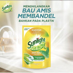 Sunlight Anti Bau Sabun Cuci Piring Lime & Mint Refill 600 ml