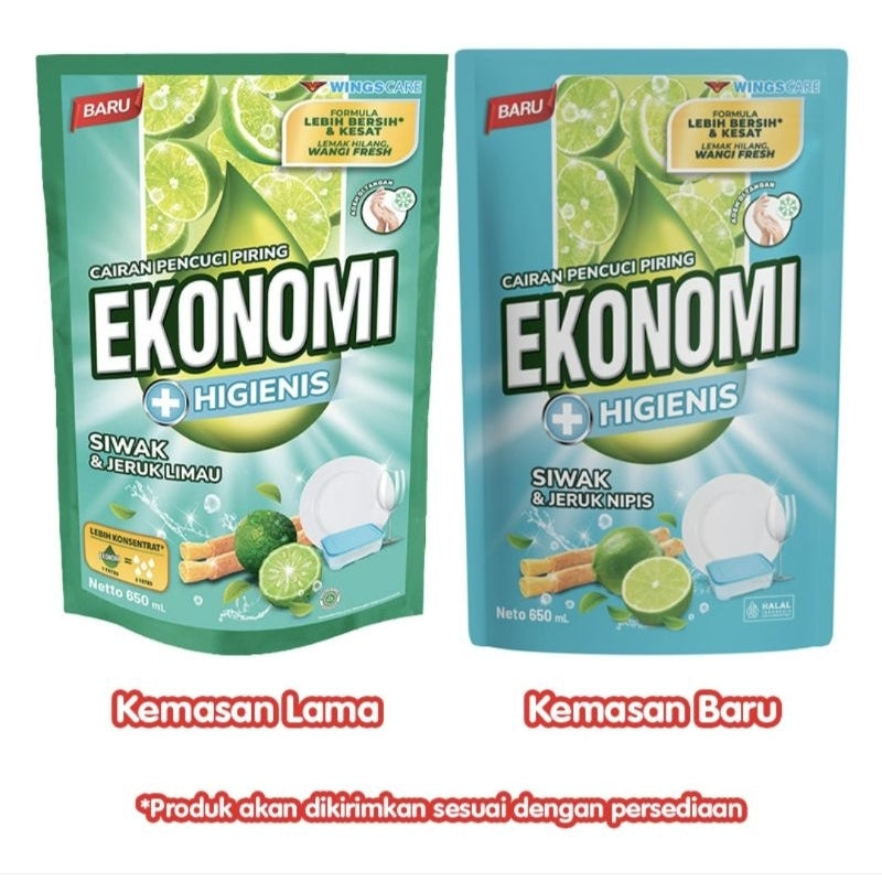 Ekonomi Sabun Cuci Piring Siwak & Jeruk Limau 650 ml