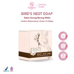 Noera Paket Extra Glowing | Bird’s Nest Soap, Lightening Body Scrub & Moisturizing Brightening Body Lotion