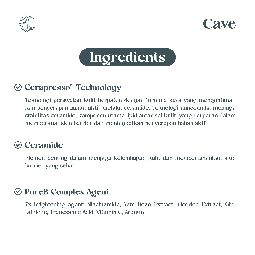 Cave Face Wash & Intense Bright Moisturizer