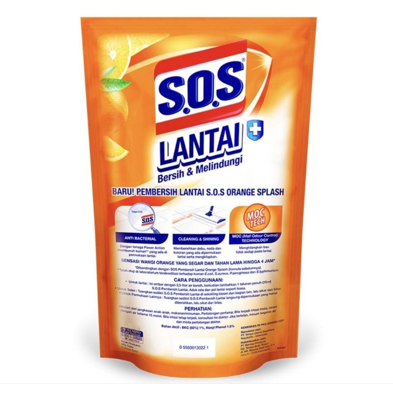 SOS Cairan Pembersih Lantai Splash Refill 725 ml