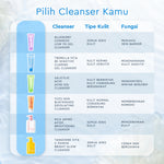 Glad2Glow Tremella Vita B5 Sensitive Calming Gel Cleanser facial wash skincare face wash sabun cuci muka cleansing balm exfoliating exfoliasi wajah sabun muka pembersih wajah Menenangkan kulit sensitif menghidrasi & menutrisi kulit g2glow official store