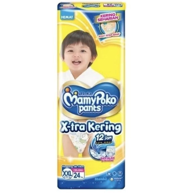Mamy Poko X-tra Kering Popok Celana Bayi XXL 24 pcs