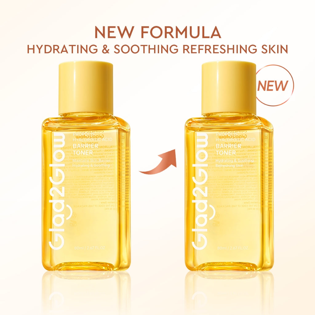 Glad2Glow Propolis Hyaluronic Acid Barrier Essence Toner badan face mist hydrating toner centella Toner eksfoliasi wajah glycocid acid glycolic acid Memperbaiki penghalang kulit Jaga kulit Anda tetap terhidrasi Skincare G2G Toner g2glow official stor