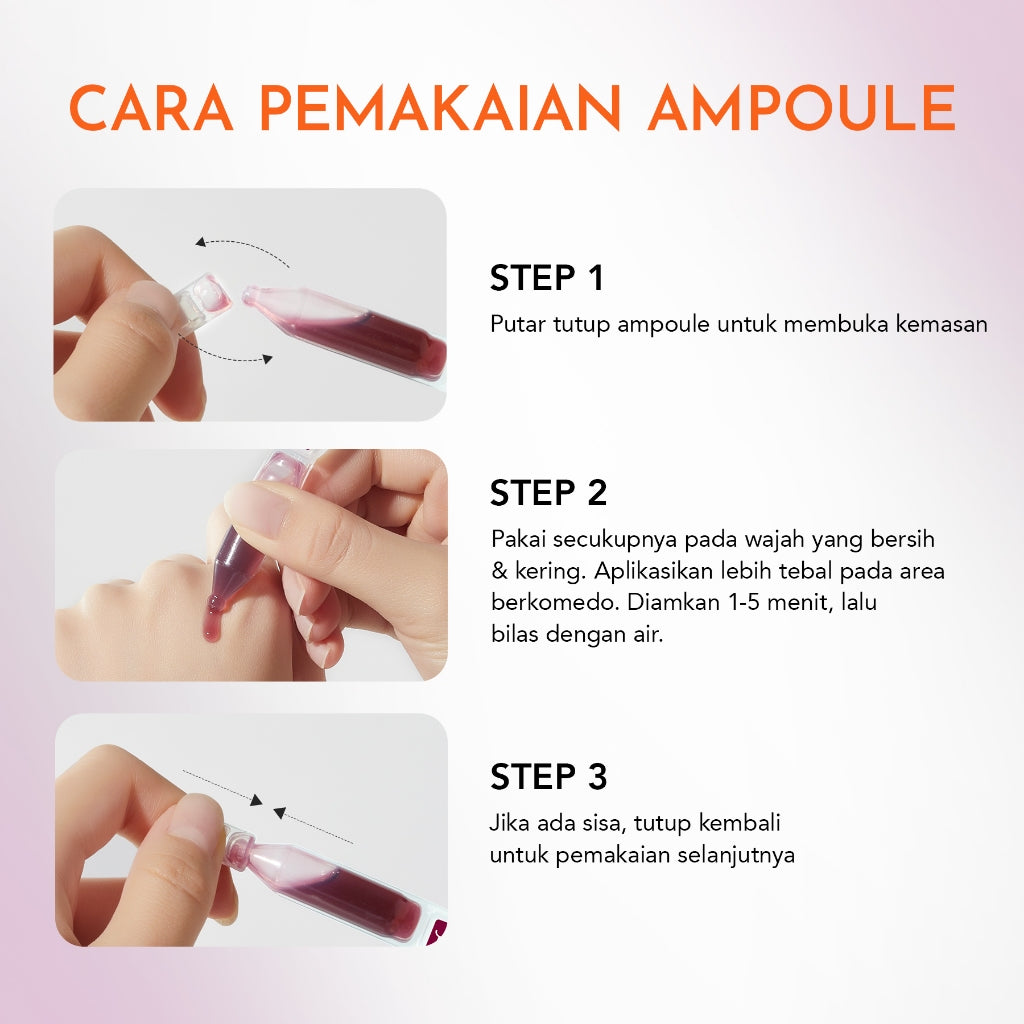 YOU 12% ACID INTENSIVE PEELING SERUM 1.5ML*5 [TRAVEL SIZE] | AHA BHA PHA |Eksfoliasi Kulit Cerah Halus | Pori Besar