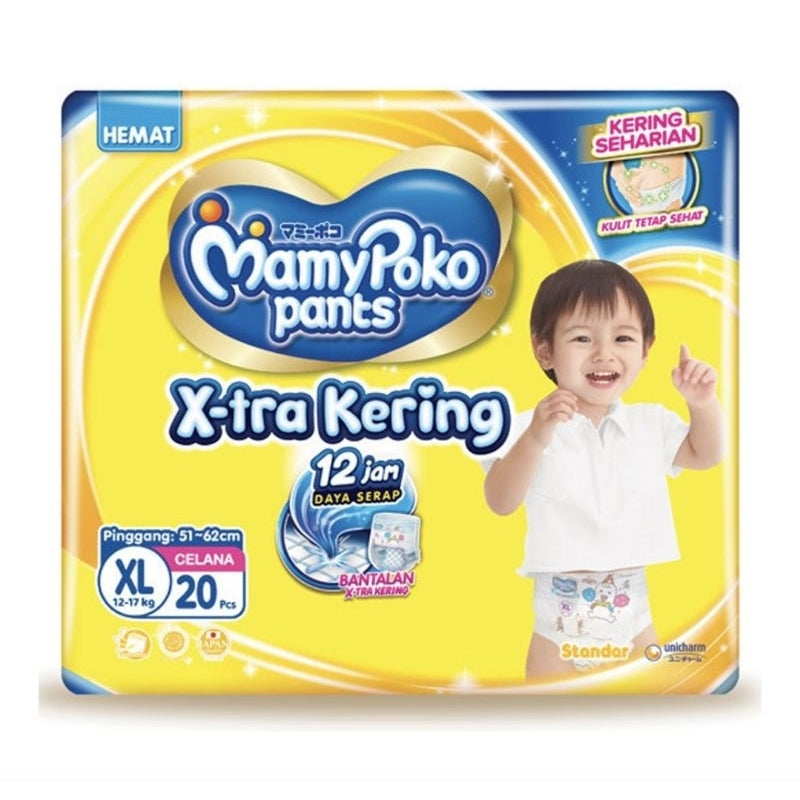 Mamy Poko X-tra Kering Popok Celana Pampers Bayi XL 20 pcs