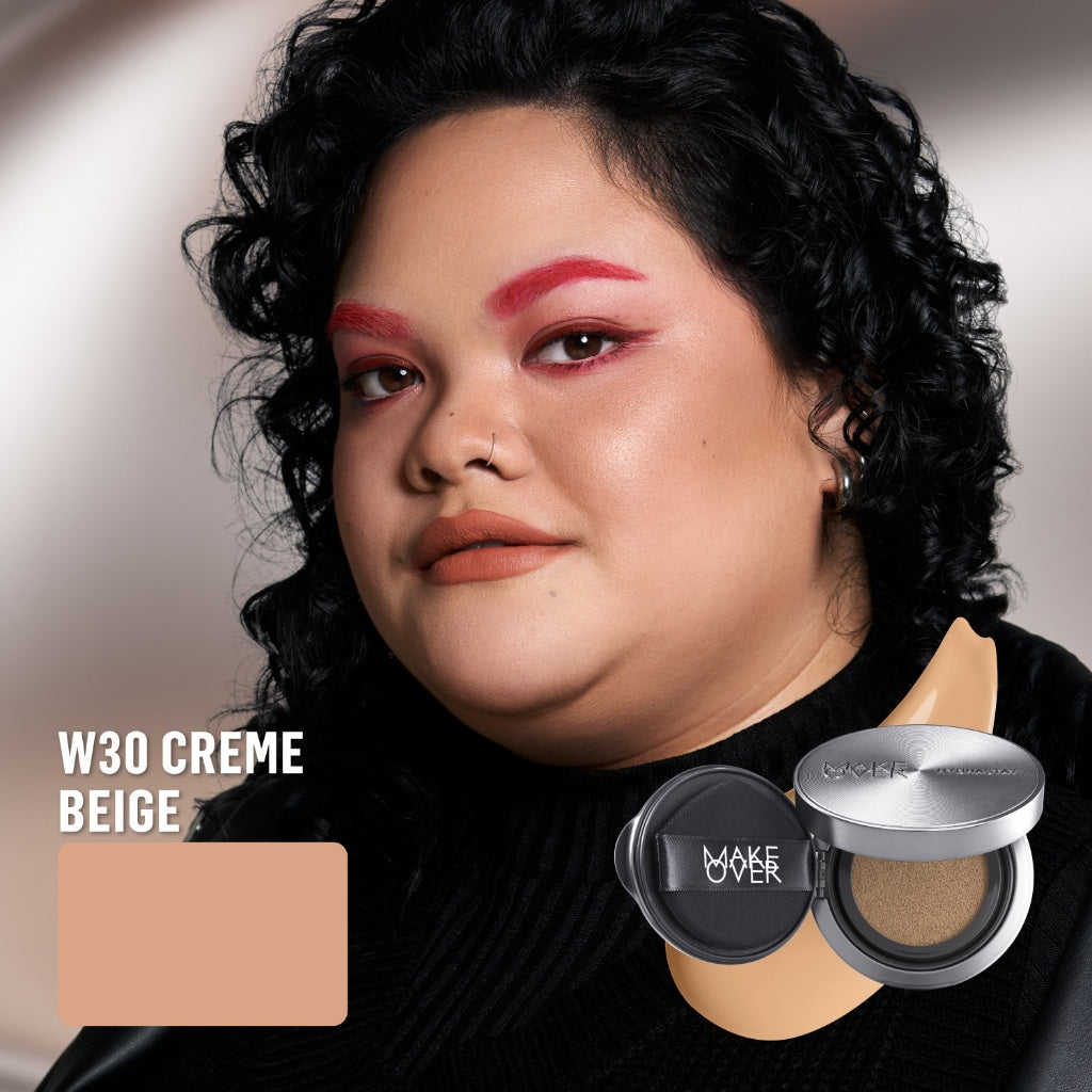 [SPECIAL 11.11] NEW! MAKE OVER Hydrastay Prismatic Glass Cushion - Glow Aqeela Sargio Cushion Plumpy Tahan Cuaca Panas Lembab Anti Crack Smudgeproof Tidak Cakey Tidak Crease High Coverage Tahan Banting Radiant Foundation Compact Makeup