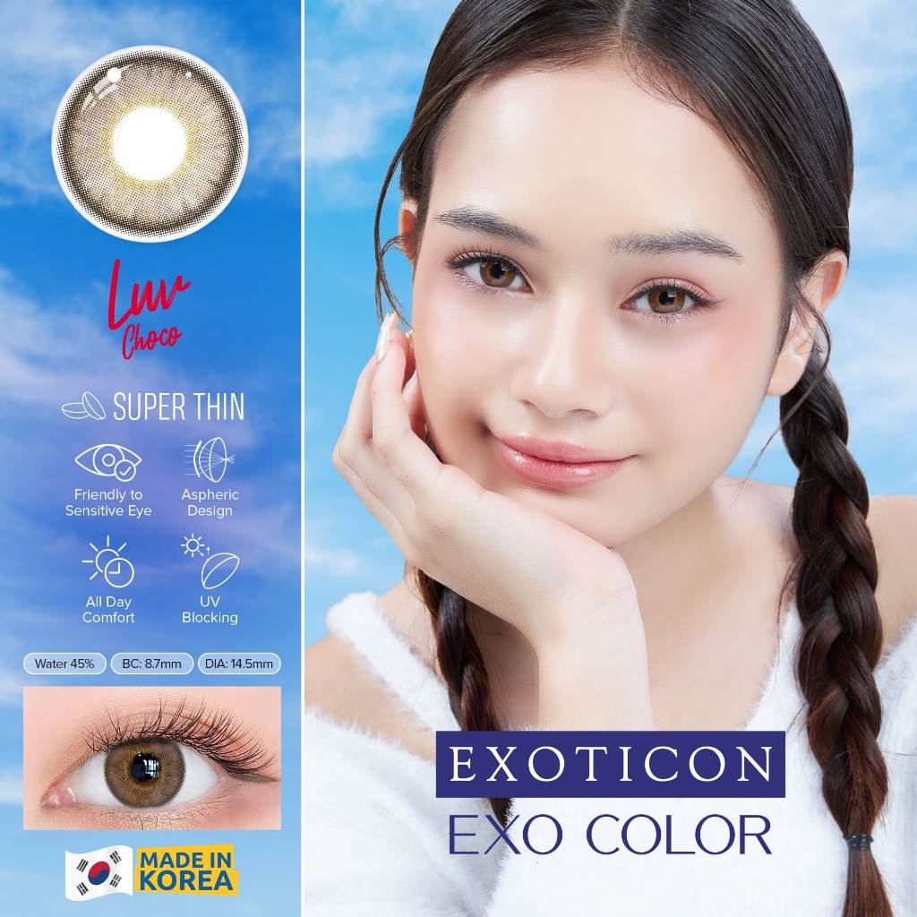 Exoticon Softlens - Exoticon Color - Exo Color Luv Grey | Luv Choco | Softlens Korea
