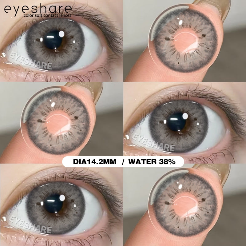 Eyeshare Softlens Blue Big Eyes 14.5mm 14.2mm 1Pasang Soft Lensa Kontak Soflen Blue