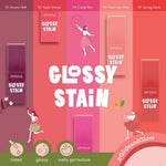 Emina Glossy Stain Lip Tint Bibir Glossy Finish Melembabkan