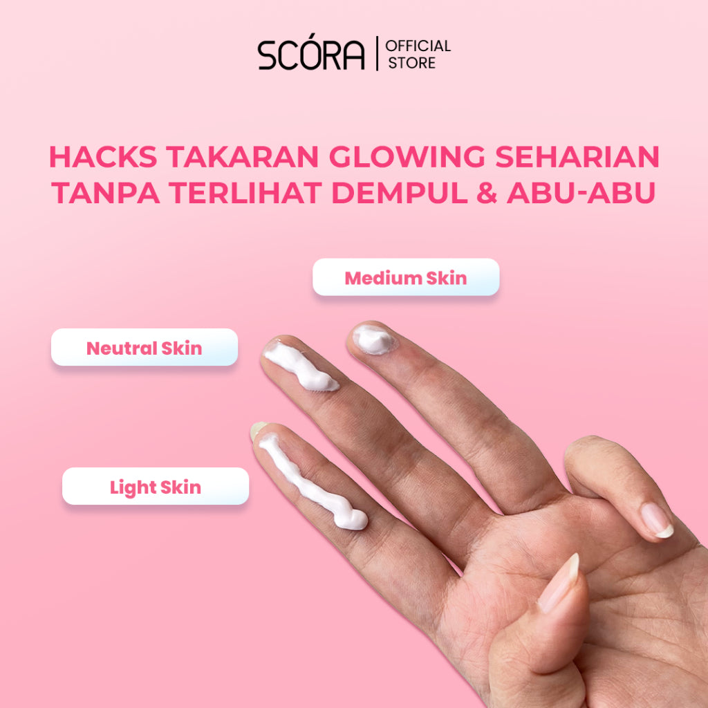 [READY] PAKET DOUBLE CERAH EFFORTLESS-SCORA Sheer Glow Tone Up Cream 30gr 2pcs