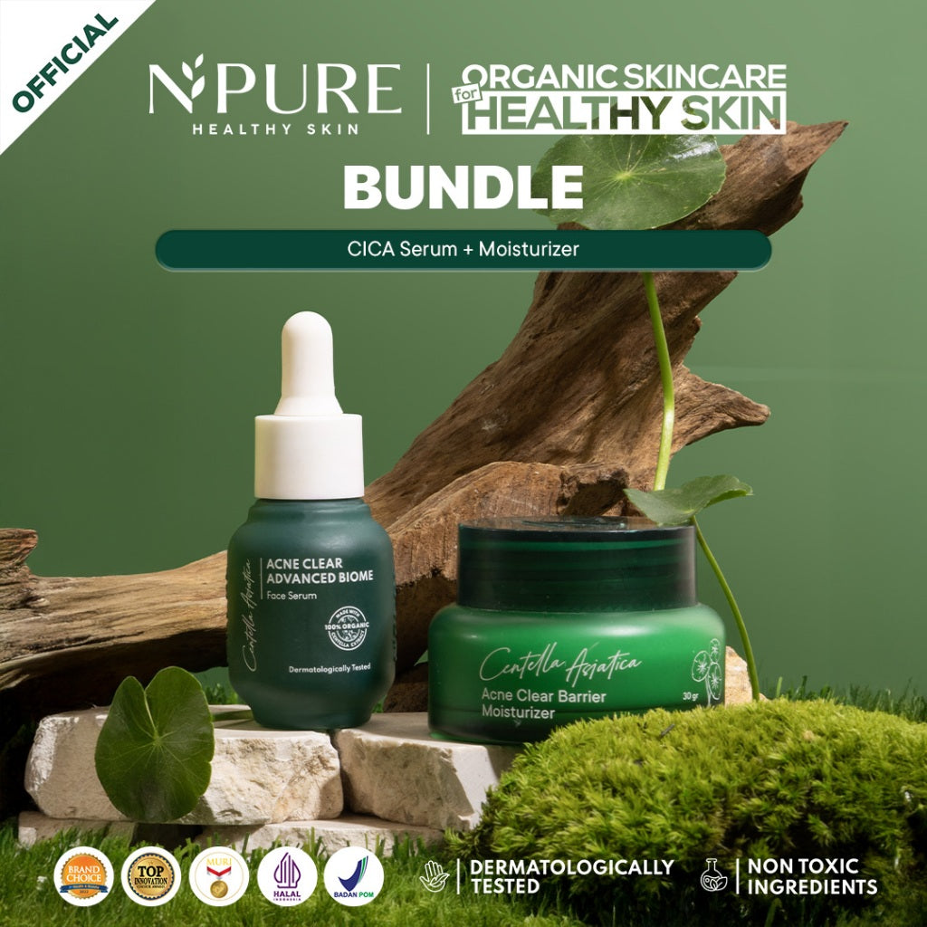 NPURE Bundling Serum & Moisturizer all series / Rangkaian skincare / Acne Skin / Melembabkan / Mencerahkan / Anti-Aging / Skin Barrier