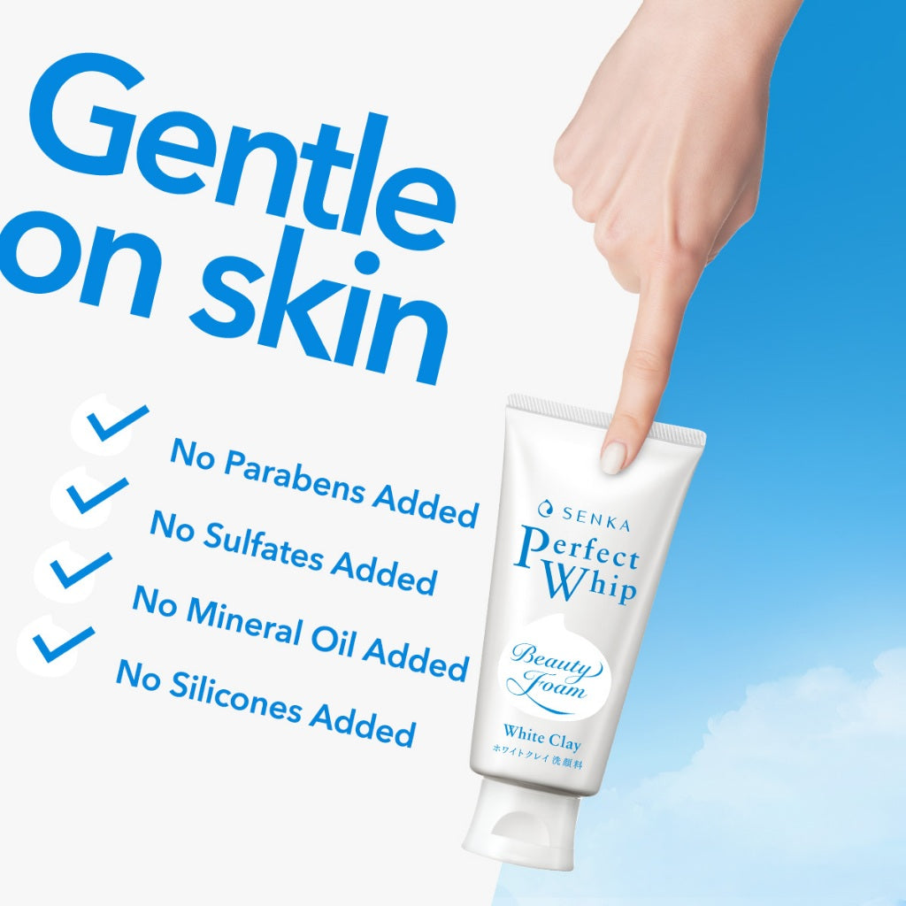 [Special Bundle]  SENKA Perfect Whip Low pH Calming Cica 100gr + Perfect White Clay 120gr