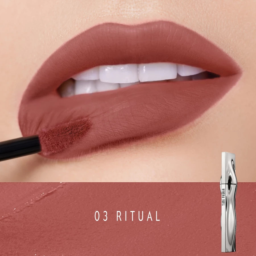 Lipstick TIME PHORIA Eternal Lip Matte 4ML ORIGINAL Liptint Waterproof Tahan Lama Lip Stain Lipgloss Lipstik LipTint Lip Cream Transferproof Kissproof