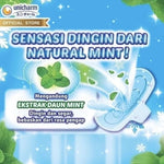 Charm Cooling Fresh Pembalut Wanita Wing Natural Mint 23 cm 15 pcs