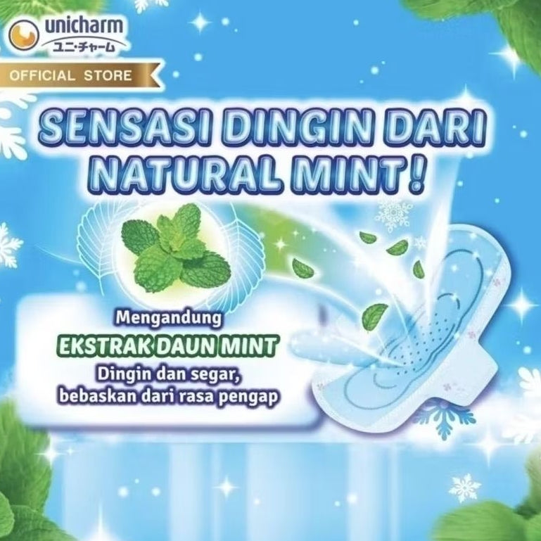 Charm Cooling Fresh Pembalut Wanita Wing Natural Mint 23 cm 15 pcs
