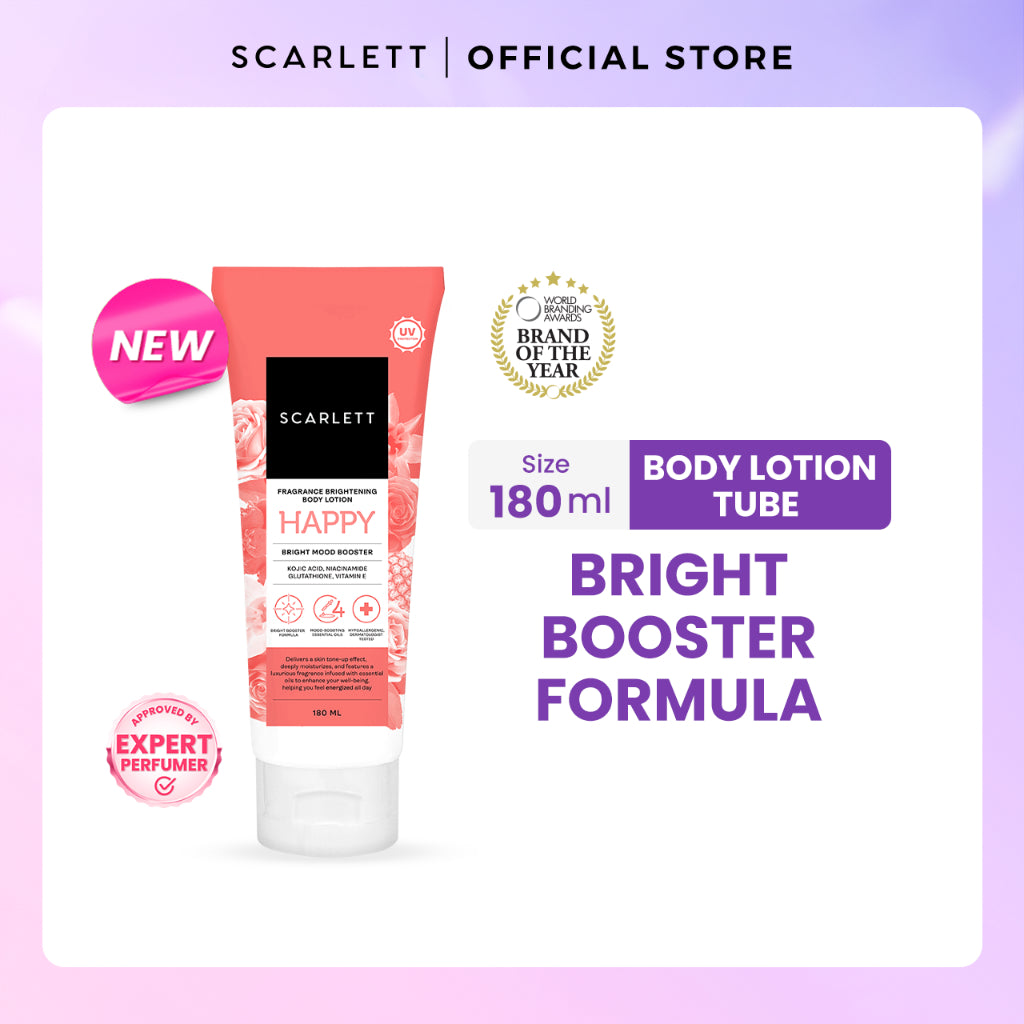 Scarlett Whitening Body Lotion Mencerahkan - Kemasan Baru Tube 180ml
