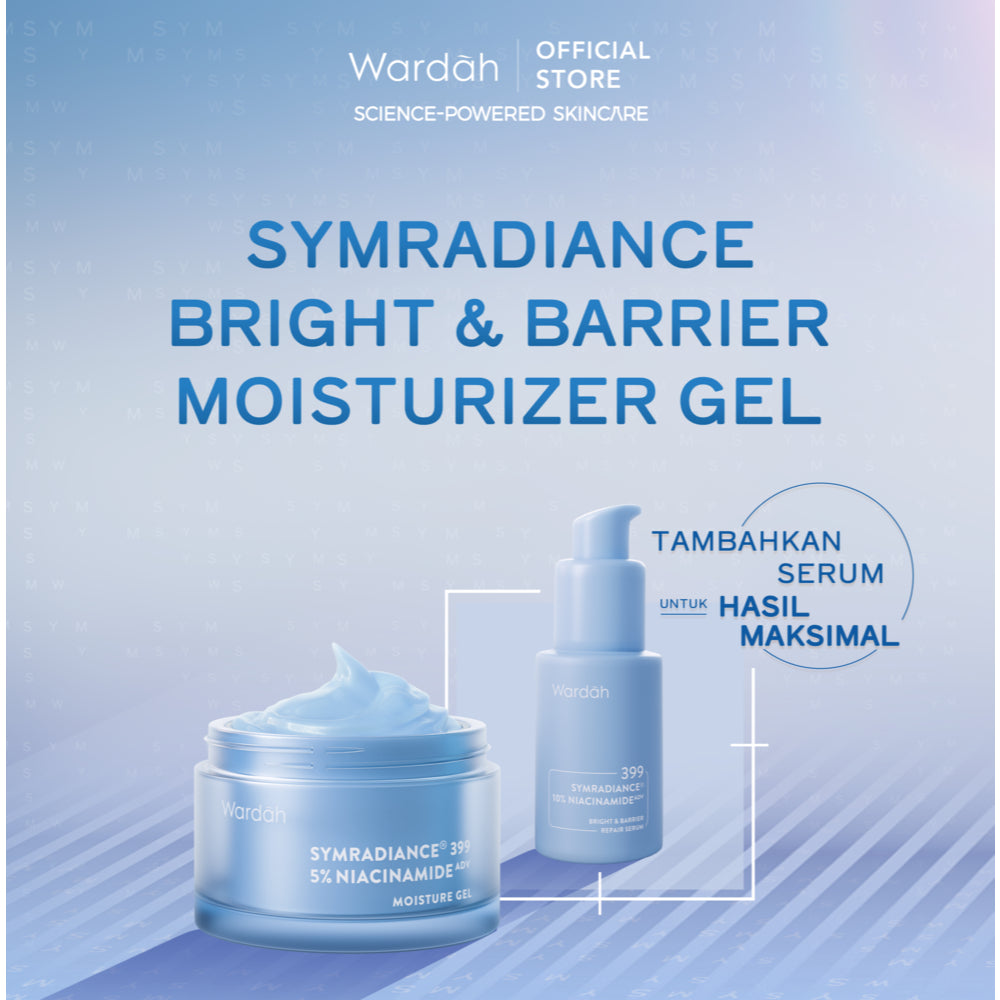 WARDAH Lightening Symradiance 399 + 10% Niacinamide Skin Care All Series Lengkap ADV Bright & Barrier Boost - Serum dan Moisturizer Mencerahkan Kulit Kusam Bekas Jerawat, Mencegah Hiperpigmentasi, Pelembab - Skincare