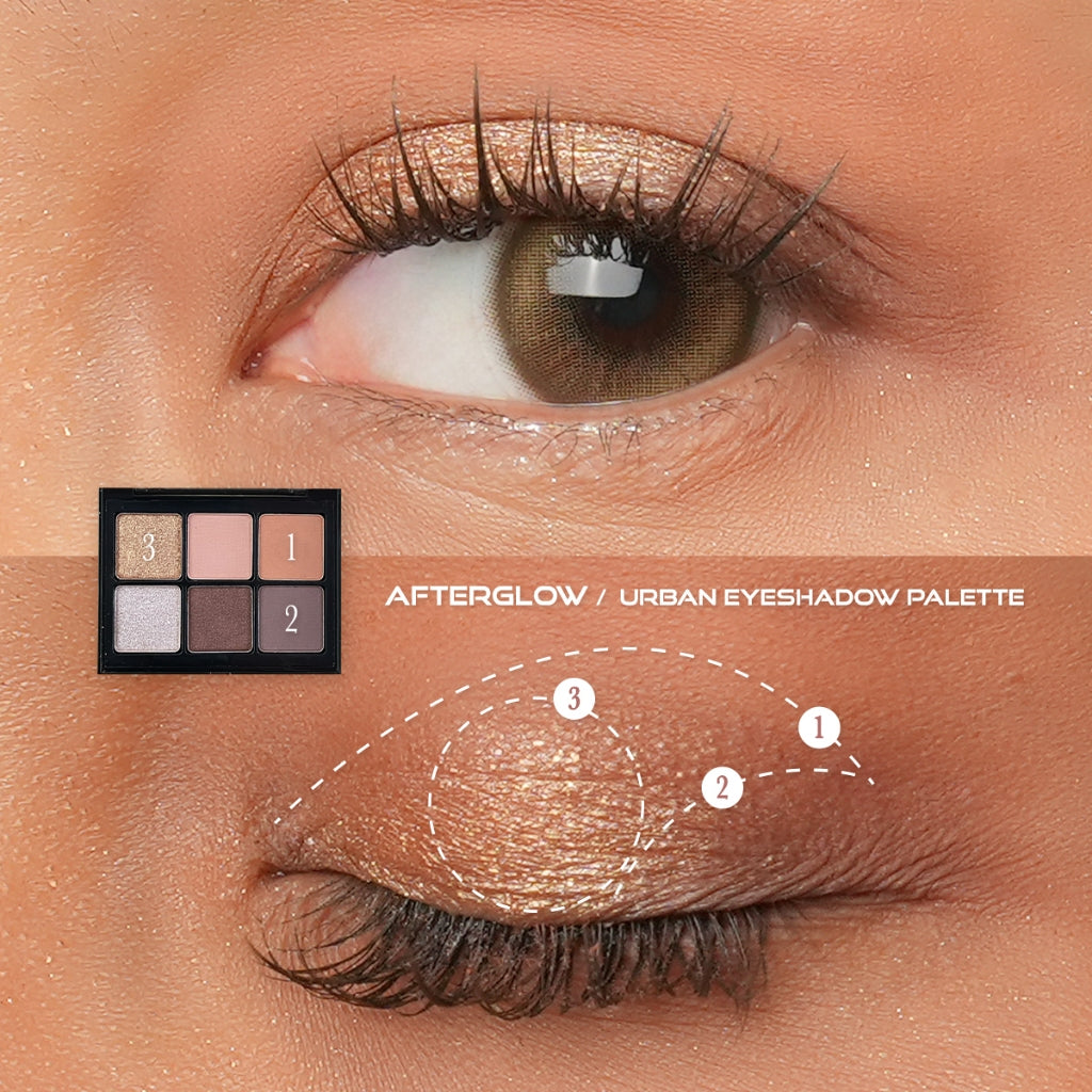 Implora Urban Eyeshadow Palette | Afterglow & Afterglam | Blendable & Pigmented