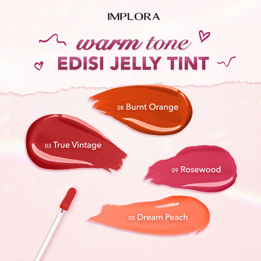 [70K FOR 5 pcs] Implora Jelly Tint Liptint Gloss Lasting