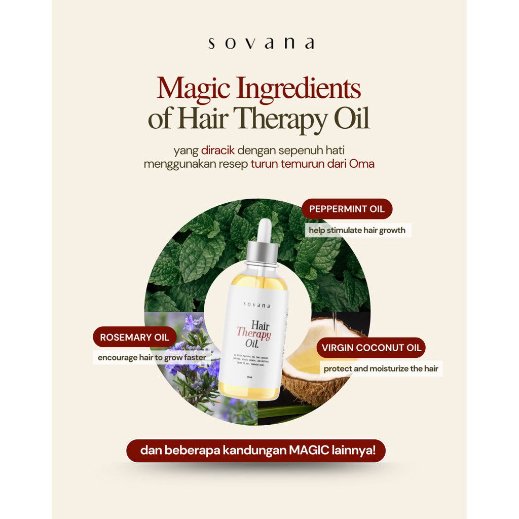 Hair Therapy Oil - SOVANA | Hair Oil Resep Turun Temurun Oma