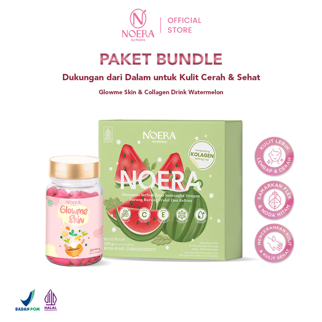 Noera Paket Collagen Drink & Glow Me Skin | Improved Formula