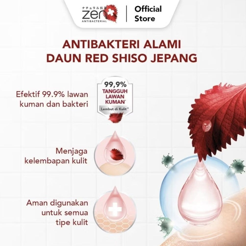 Zen Antibacterial Sabun Mandi Cair Refill 400 ml