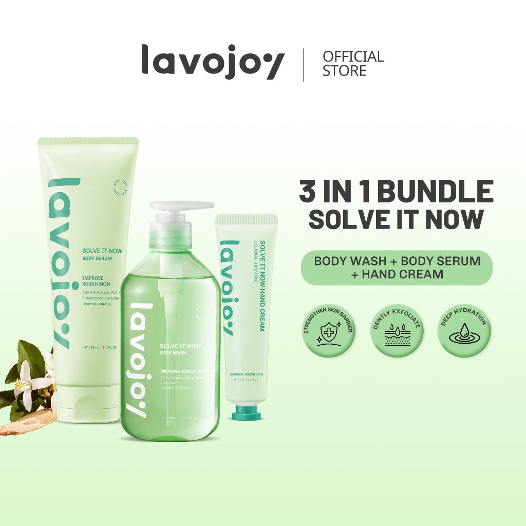 [BODY CARE SET] Lavojoy 3in1 Bundle Body Wash + Body Serum + Hand Cream | Mencerahkan l Melembabkan l Menenangkan | Memperbaiki Tekstur Kulit