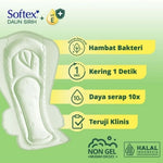 Softex Daun Sirih Pembalut Wanita Wing Malam 29 cm 24 pcs