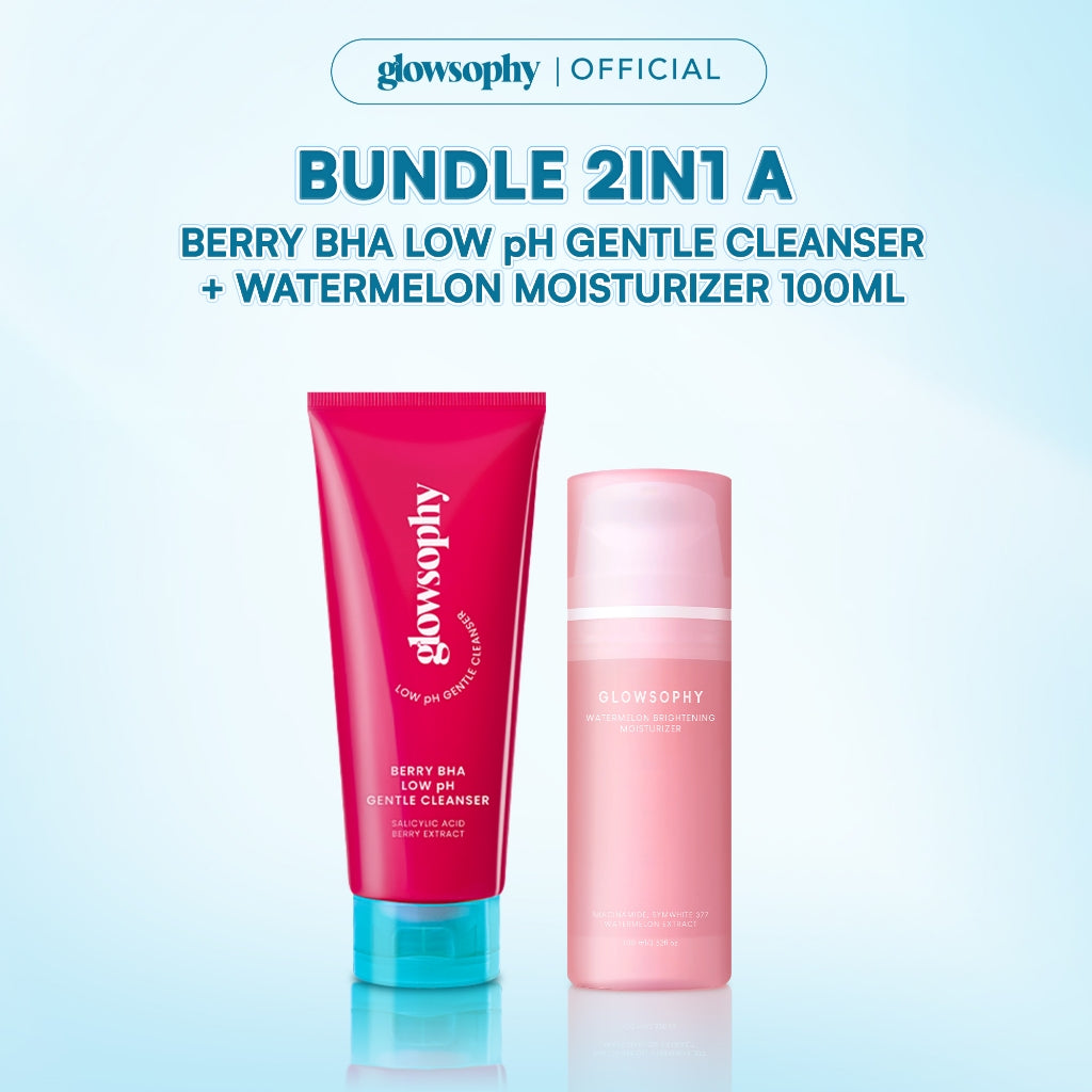 Glowsophy Bundle 2in1 Clean & Moist Duo - Gentle Cleanser + Moisturizer 100ml