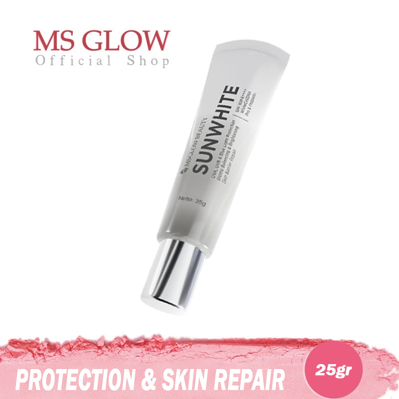 MS GLOW SUNWHITE SPF 50 PA+++ SUNSCREEN KEMASAN BARU
