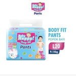 Baby Happy Body Fit Pants Popok Celana Bayi L 20 pcs